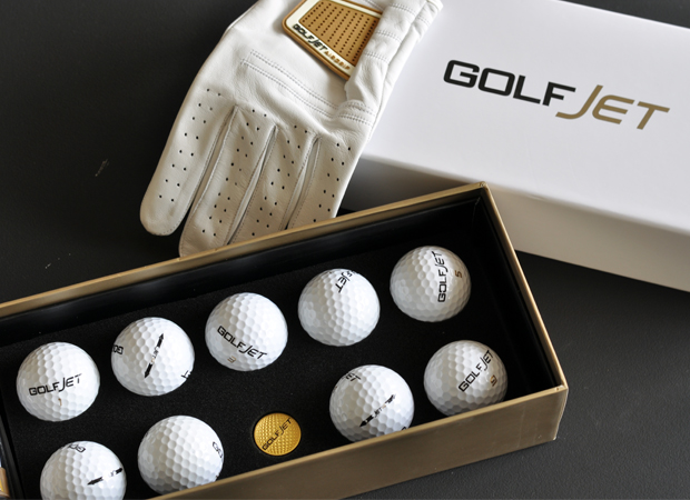 golfjet, jetpack, golfballs, golf gift set
